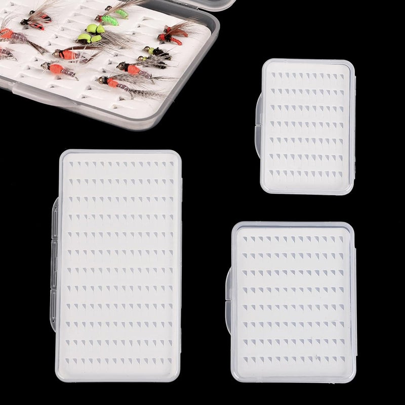 Youngy Outdoor Easy-Grip Foam Clear Fly Lures Hook Box Fishing Tool Plastic Fishing Flies Hooks Storage Boxes Fly Hook Box - Image 3